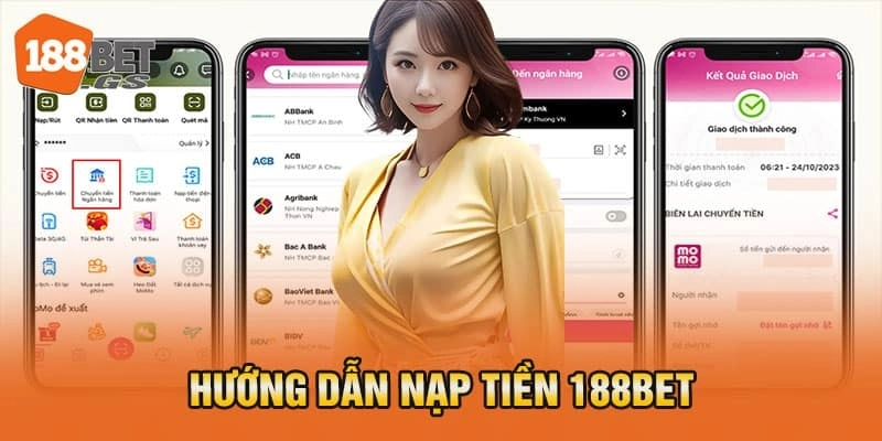 Hướng dẫn nạp tiền 188BET